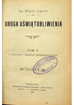Droga uświątobliwienia Tom II 1907 r.
