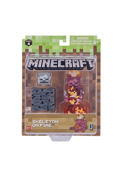 Minecraft Skeleton w ogniu