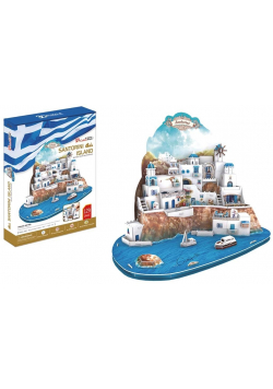 Puzzle 3D Wyspa Santorini XXL