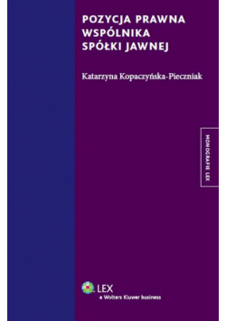 Pozycja prawna wspólnika spółki jawnej