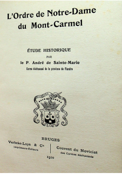 L Ordre de Notre - Dame du Mont - Carmel 1910 r.