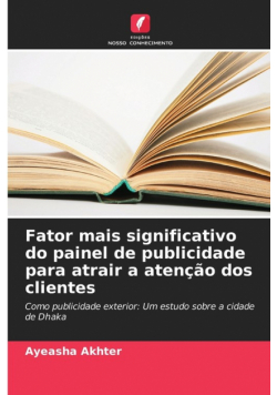 Fator mais significativo do painel de publicidade para atrair a atenção dos clientes