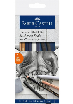 Zestaw do szkicowania Charcoal 7szt FABER CASTELL