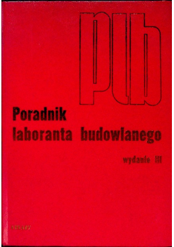 Poradnik laboranta budowlanego
