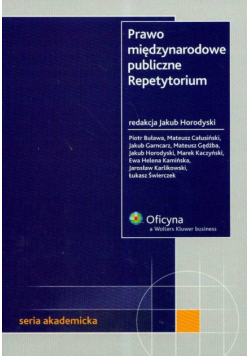 Prawo międzynarodowe publiczne Repetytorium