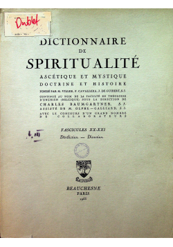 Dictionnaire de Spiritualite