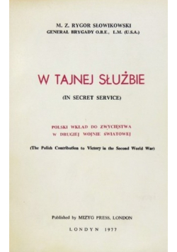 W tajnej służbie