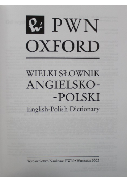 Wielki słownik angielsko polski