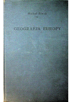 Geografja Europy 1931r