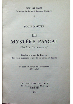 Le Mystere Pascal
