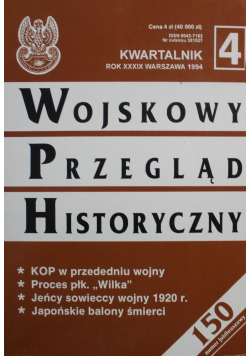 Wojskowy przegląd historyczny nr 4