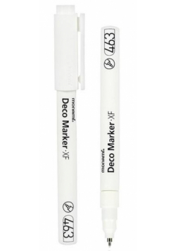 Marker akrylowy Deco 463 XF biały (6szt) MONAMI