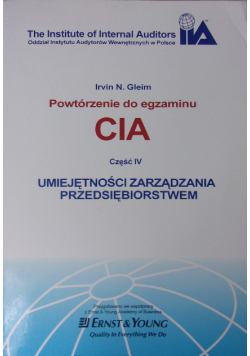 Powtórzenie do egzaminu CIA Część IV