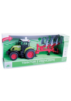 Traktor z pługiem 1:16
