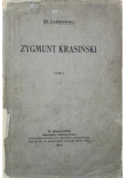 Zygmunt Krasiński Tom I 1912 r