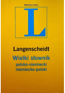 Langenscheidt Wielki słownik polsko niemiecki niemiecko polski