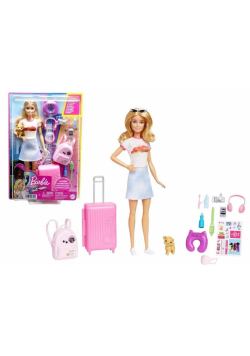 Barbie lalka zestaw w podróży