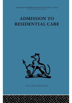 Admission to Residential Care