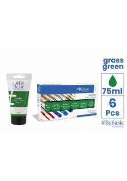 Farba akrylowa- zielony trawiasty 75ml (6szt)
