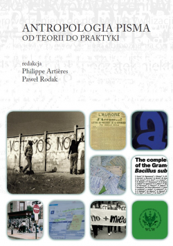 Antropologia pisma Od teorii do praktyki