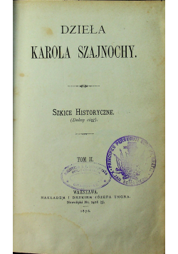 Dzieła Karola Szajnochy 1876