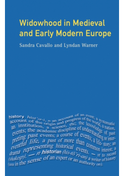 Widowhood in Medieval and Early Modern Europe