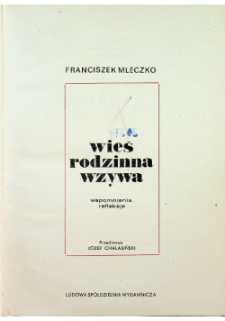 Wieś rodzinna wzywa