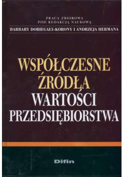 Współczesne źródła wartości przedsiębiorstwa