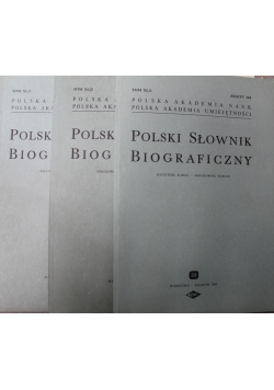 Polski Słownik Biograficzny tom XL 3 zeszyty
