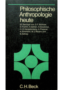Philosophische Antropologie heute