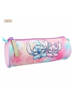 Piórnik okrągły Stitch pink