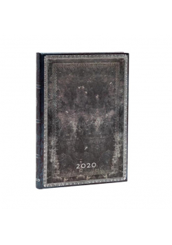 Kalendarz książkowy midi 2020 12M hor. Steel