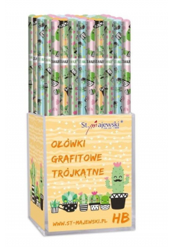 Ołówek trójkątny HB Cacti (72szt)
