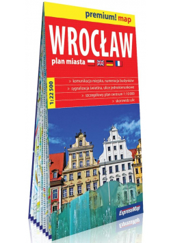 Premium! map Wrocław 1:22 500 plan miasta w.2019