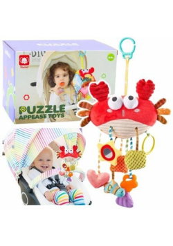 Zabawka sensoryczna zawieszka do łóżeczka Krab 9w1