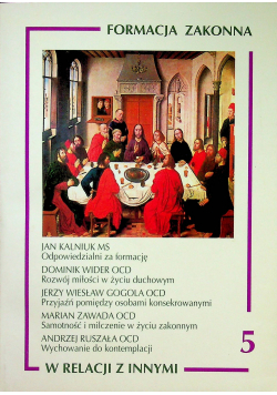 Formacja zakonna w relacji z innymi
