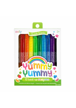 Kredki świecowe wykręcane 12kol pachnące Yummy