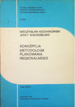 Koncepcja metodologii planowania regionalnego