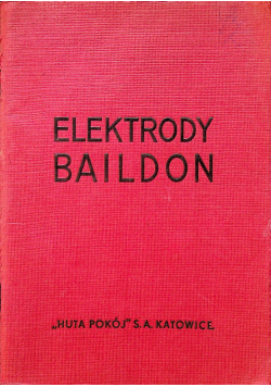 Elektrody Baildon 1937 r.