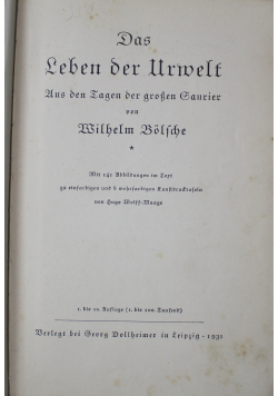 Das leben de rurwelt 1931 e