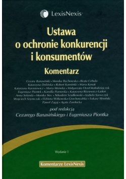 Ustawa o ochronie konkurencji i konsumentów. Komentarz