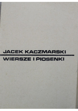 Wiersze i piosenki