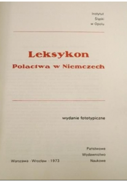 Leksykon Polactwa w Niemczech
