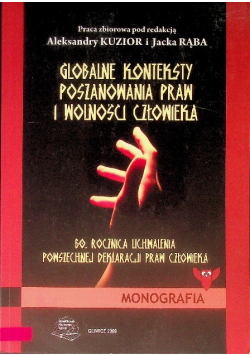 Globalne konteksty poszanowania praw i wolności człowieka