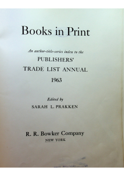 Books in Print