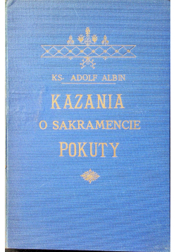 Kazania o sakramencie pokuty 1930 r