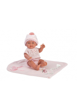 Lalka 26294 bobas z różowym kocykiem 26cm