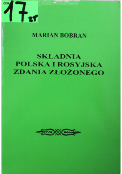 Składnia polska i rosyjska zdania złożonego