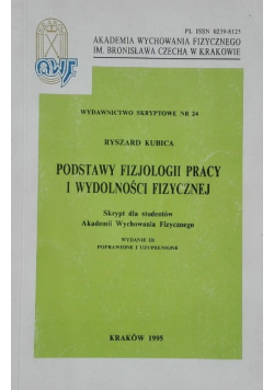 Podstawy fizjologii pracy i wydolności fizycznej