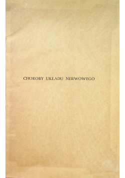 Choroby układu nerwowego